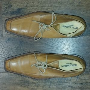 NWOB Nicola Barbato Leather Shoe, Color- Tan, Size- 46